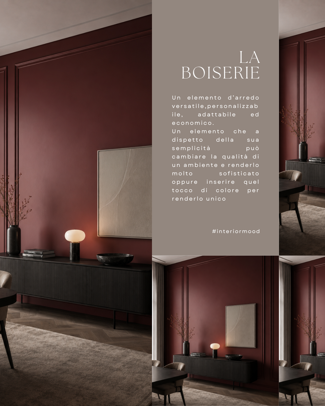 Boiserie moderne: idee, tipologie e consigli per arredare le pareti